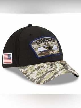 NFL New Era 39THIRTY Dallas Cowboys Military Tribute Fitted Hat L/XL